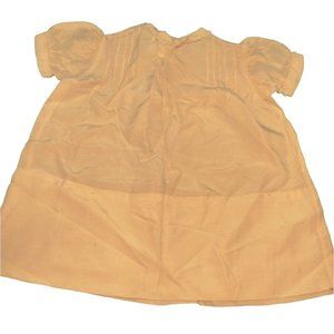 Antique Vintage Ivory Lace Satin Baby Dress Handmade Baptism Infant 12 Months